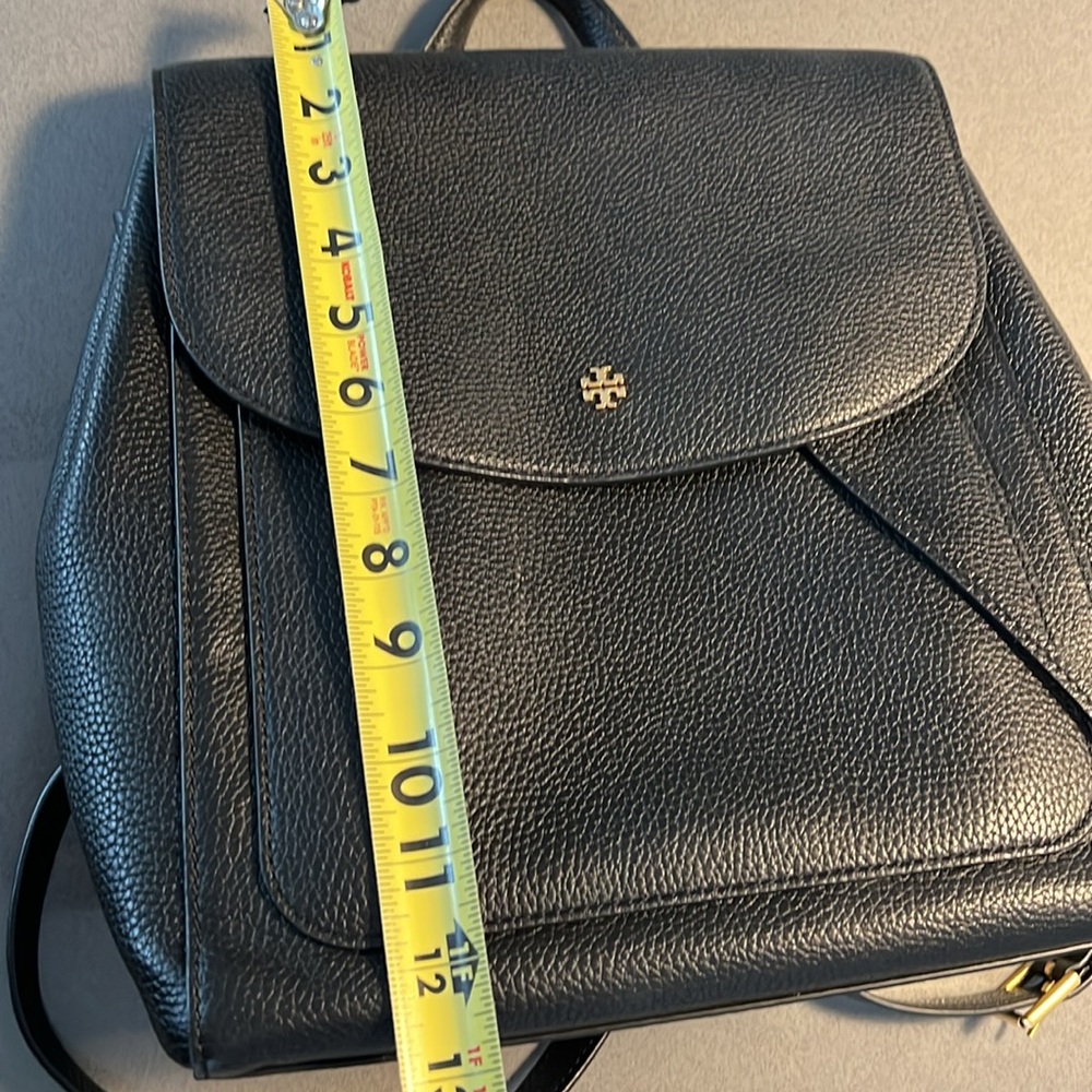 EUC Tory Burch Leather Backpack (Black) - Picture 8 of 9